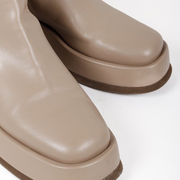 GIA BORGHINI x RHW Rosie11 Ankle Boots Leather Platform Chelsea Boot - Picture 6 of 9